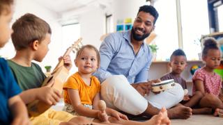 children playing with instruments