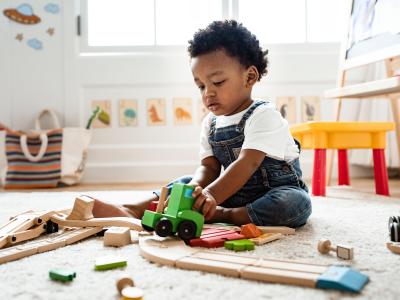 baby playing