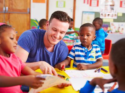 teacher and students